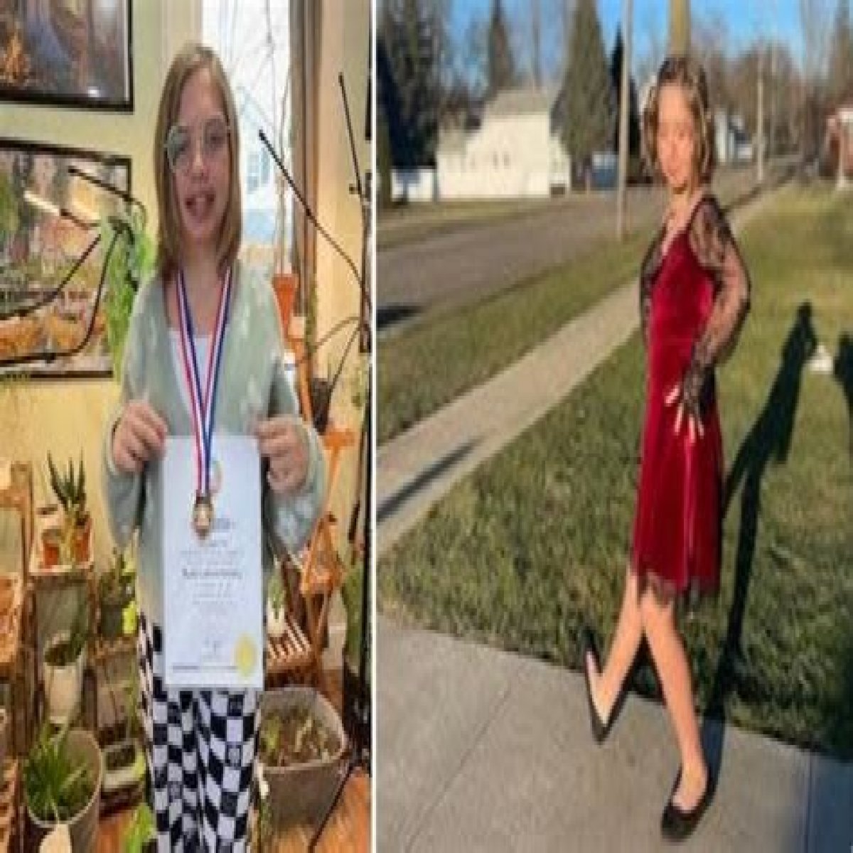 A 10-year-old girl who was teased for her size 10.5 feet is now a mini celeb after snagging a kid's world record