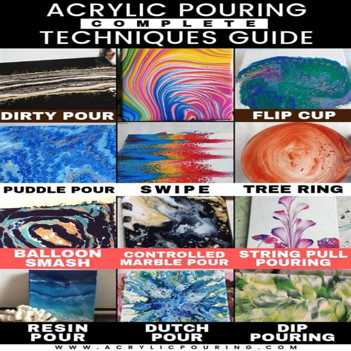 Acrylic Pour Painting - Your Guide to the Best Paint Pouring Techniques