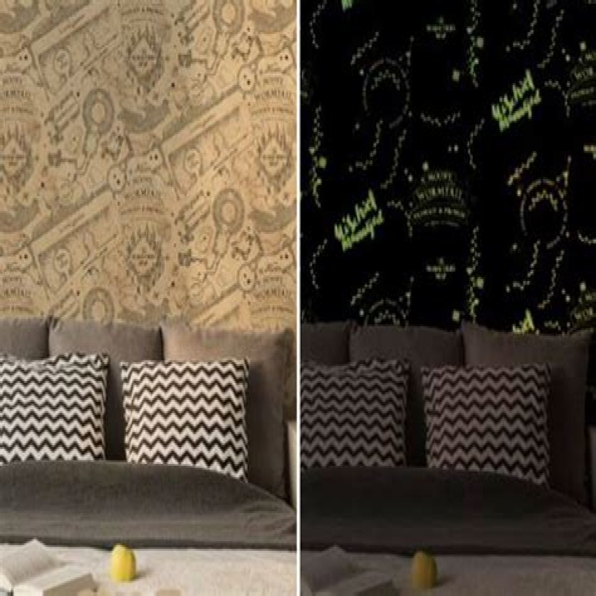 B&M’s glow in the dark Harry Potter wallpaper is a must for wannabe wizards