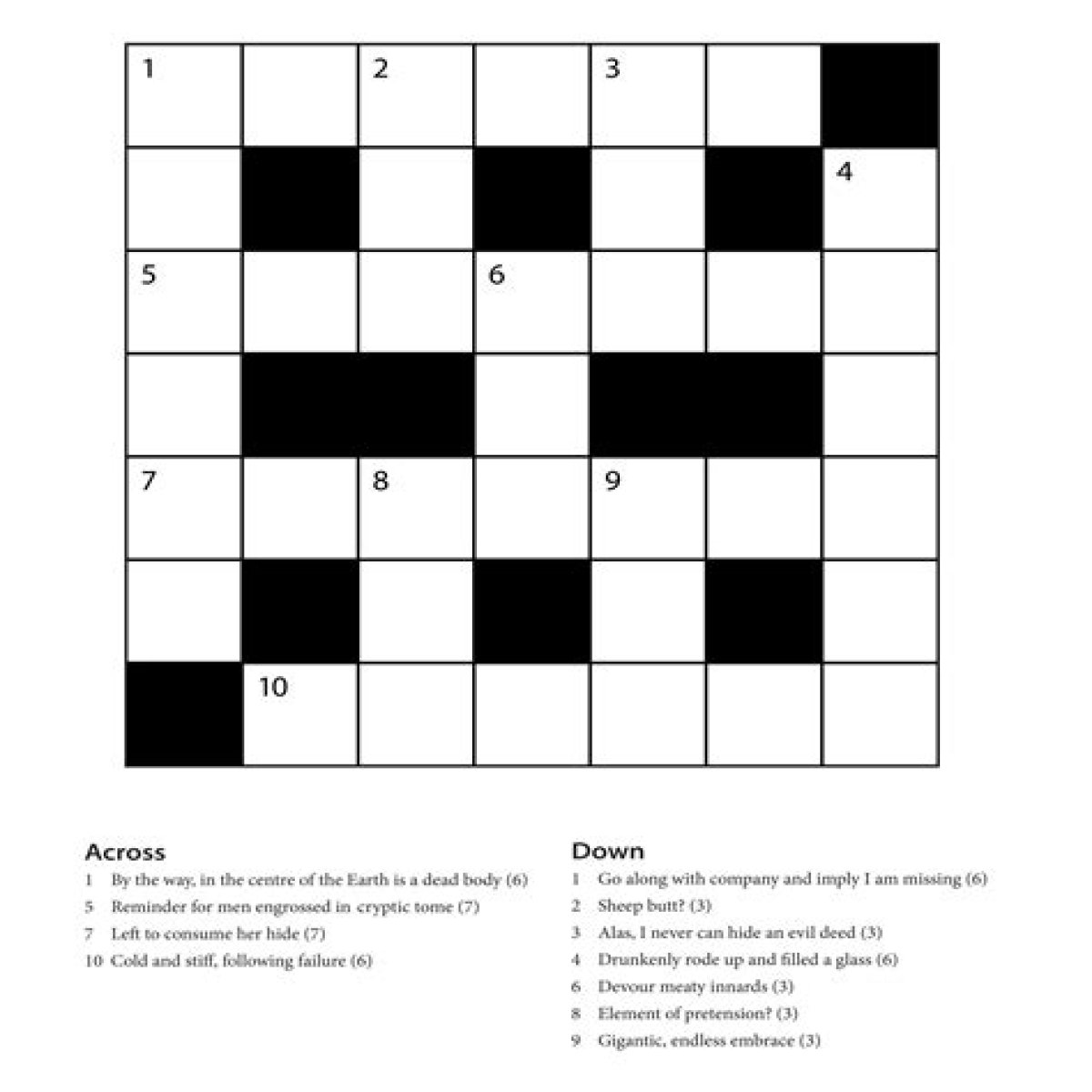 Easy Crossword - Free Online Game