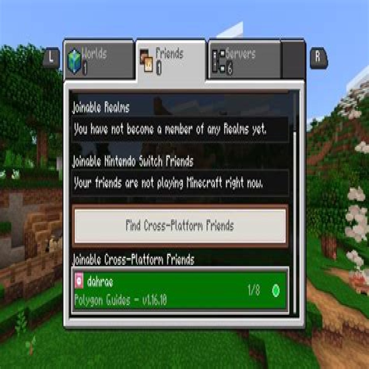 How do you play Minecraft cross-play with friends on other platforms?
