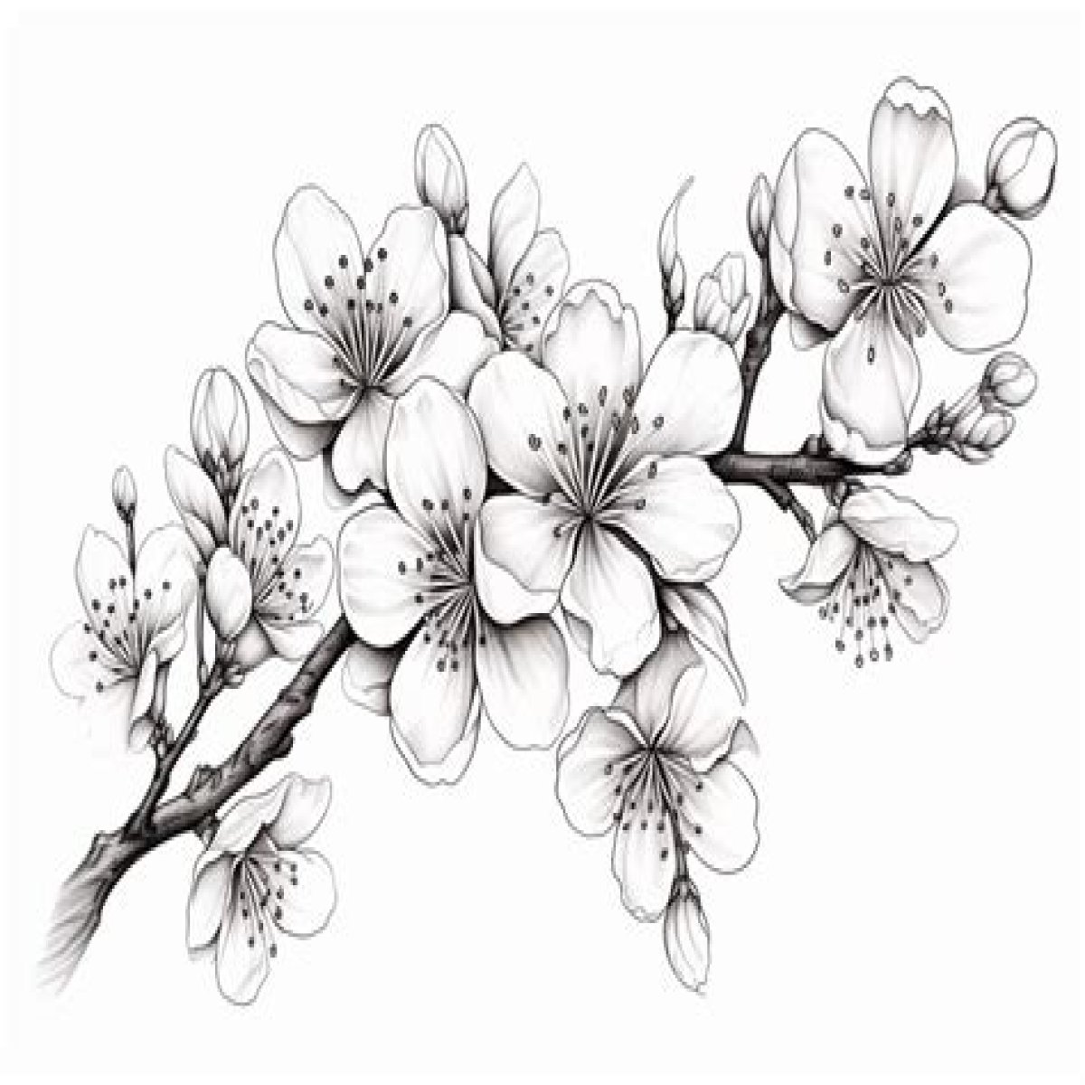 How to Draw a Cherry Blossom