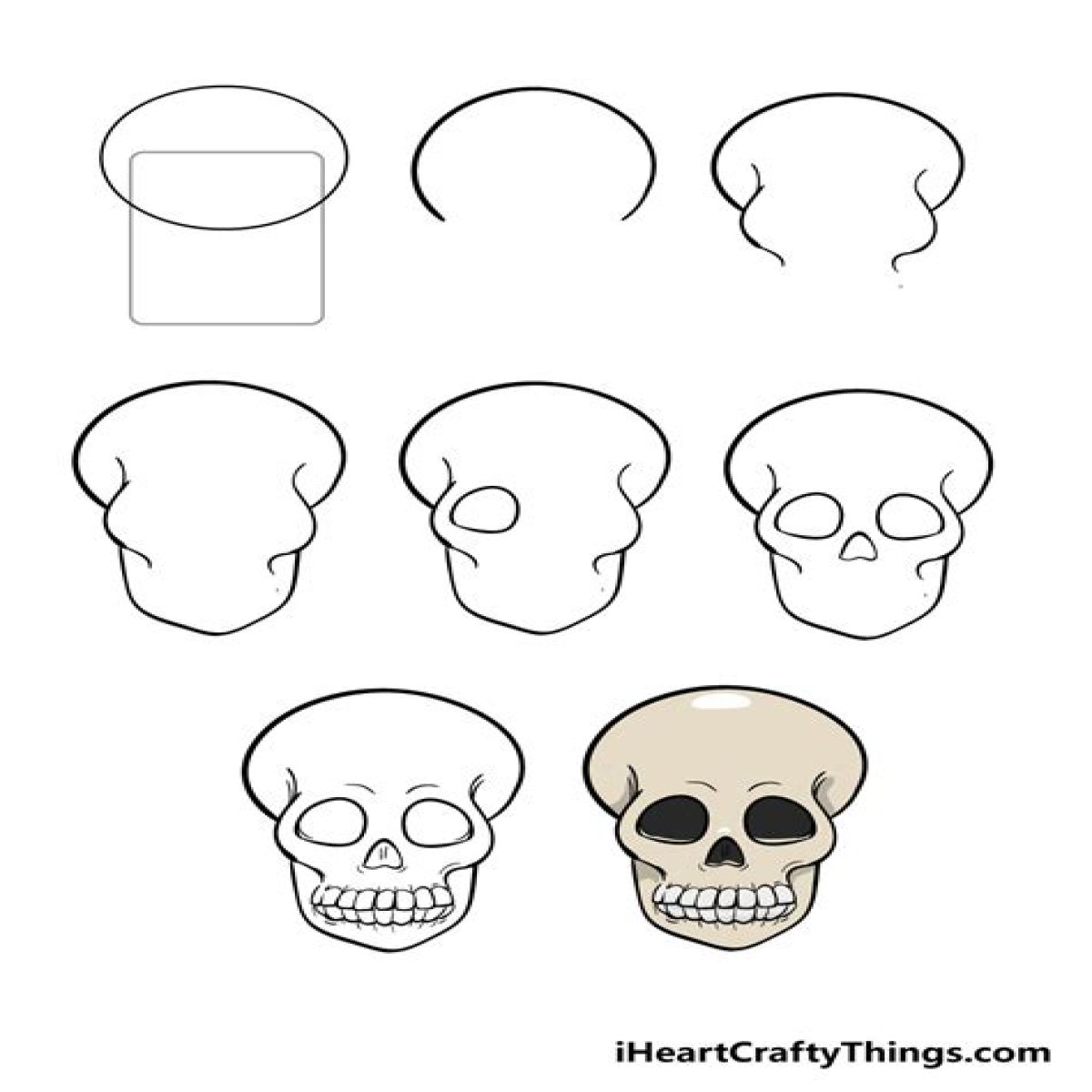 How to Draw a Skull