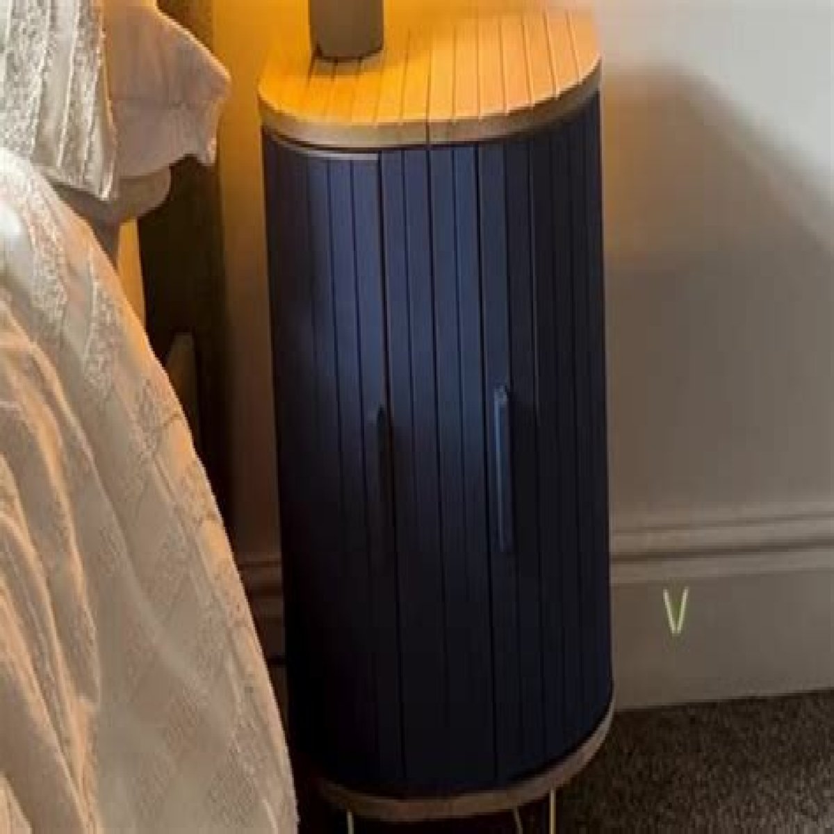 I turned my IKEA bread bin into a bedside table - it only cost £15 and looks designer, people are stunned