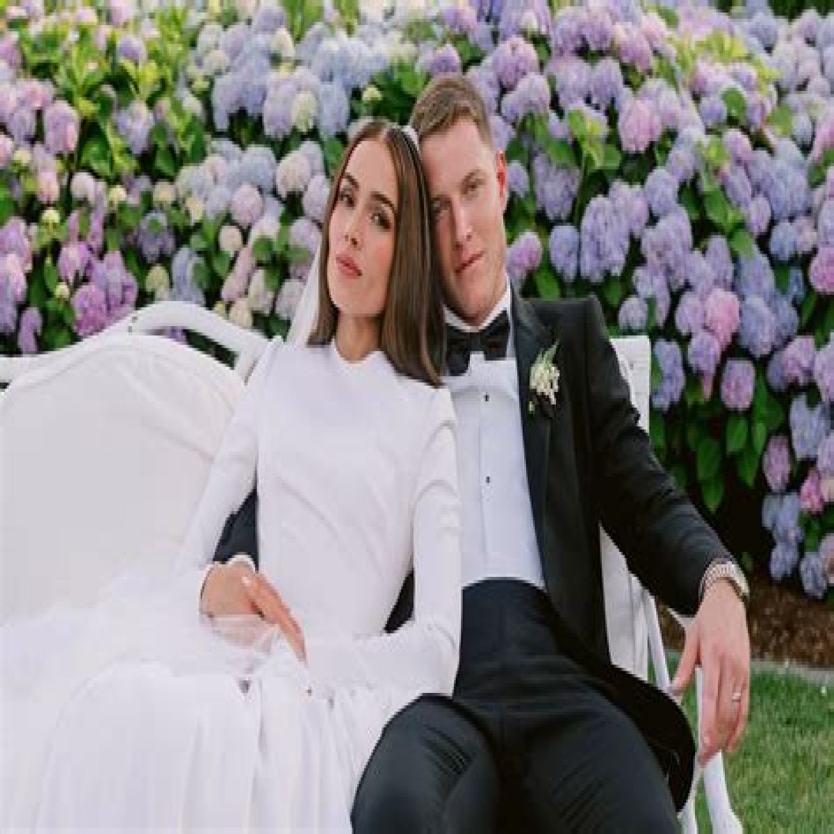 Olivia Culpo And Christian McCaffrey Clap Back at Troll for Comment About Her Wedding Dress