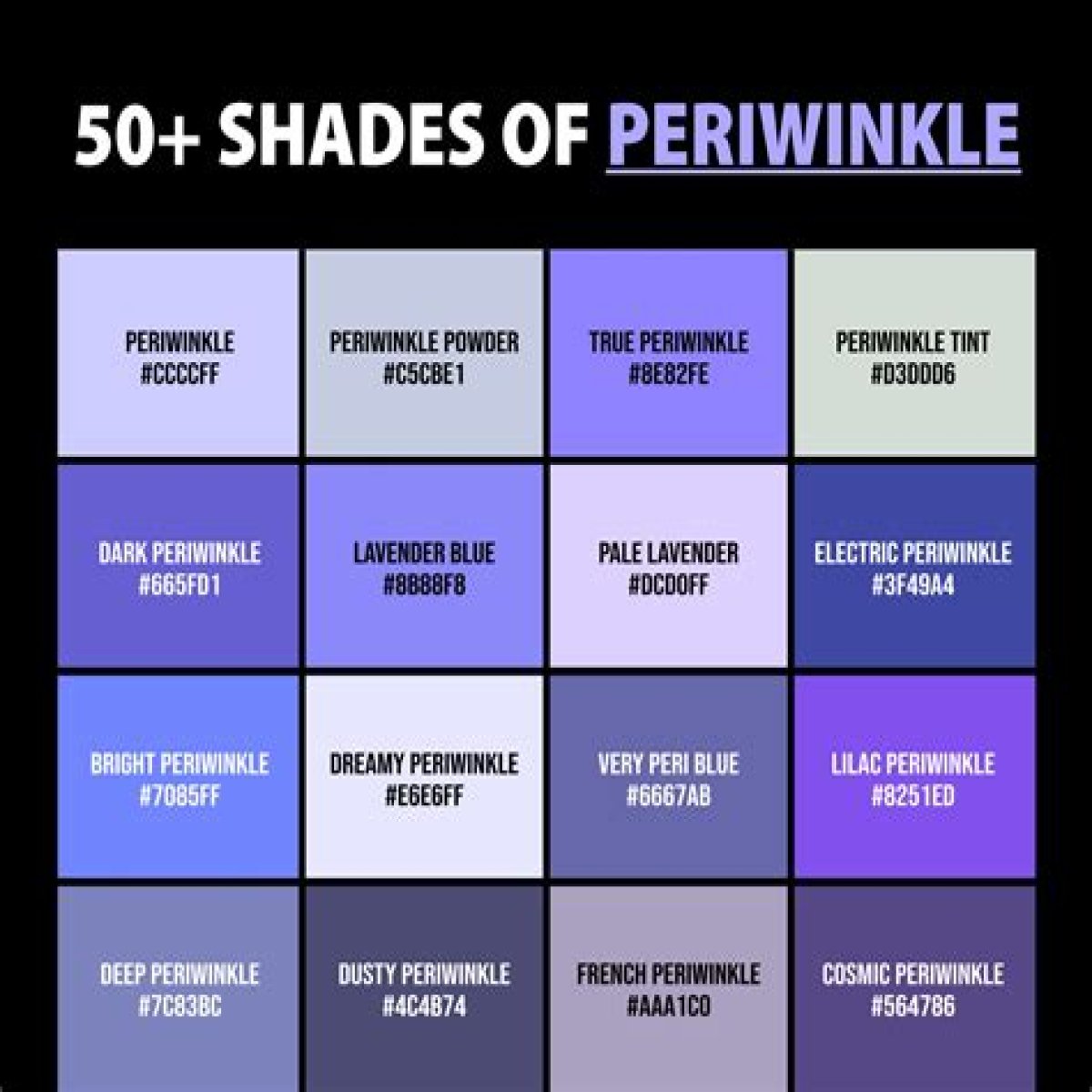 Periwinkle Color - Looking at Different and Unique Shades of Periwinkle