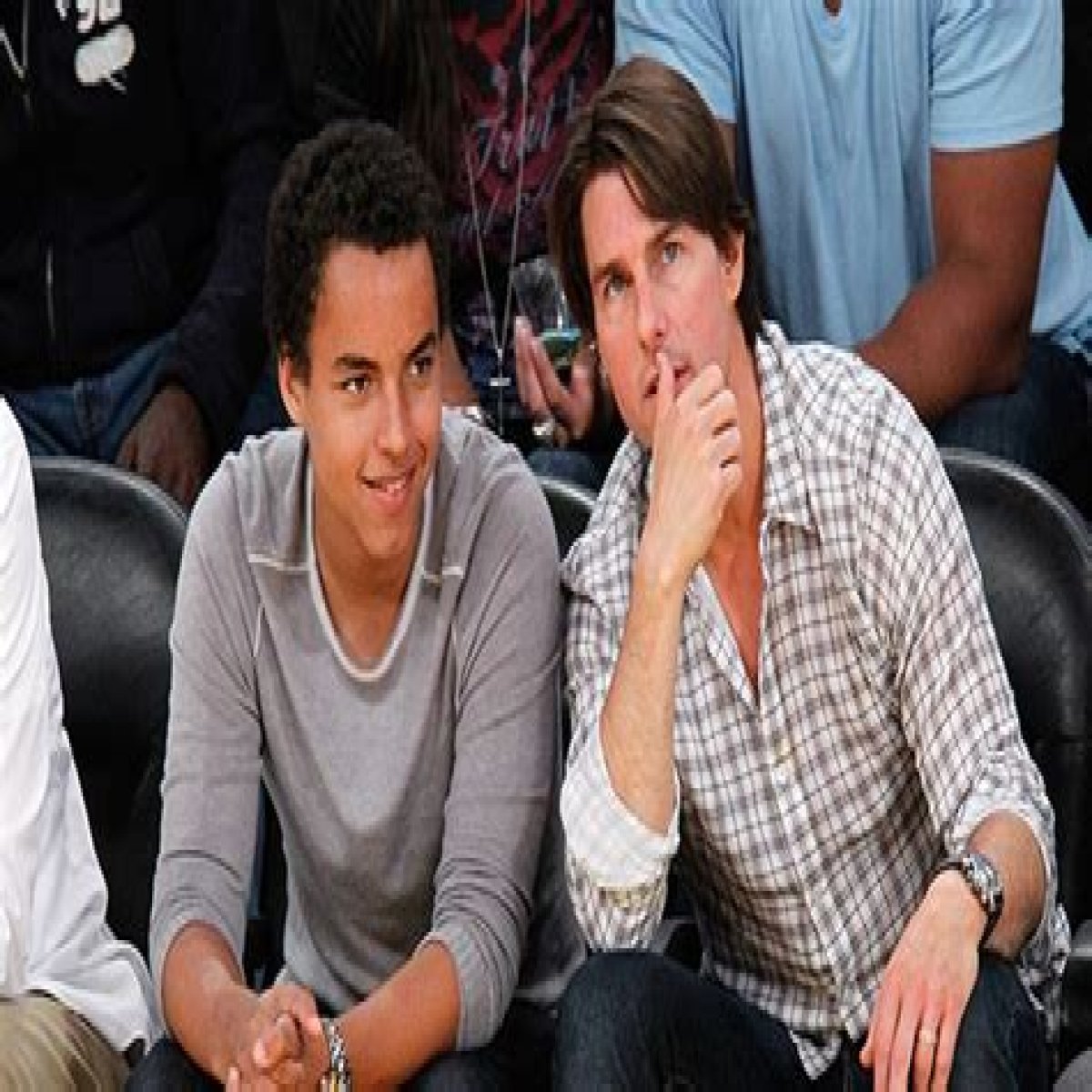 Tom Cruise Lands in London With Son Connor Cruise in Helicopter
