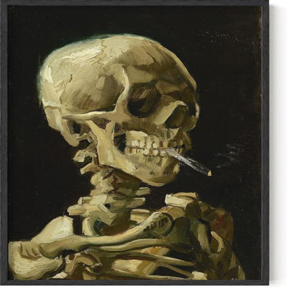 Van Gogh Skeleton Smoking - An Enlightening Look at the Van Gogh Skull